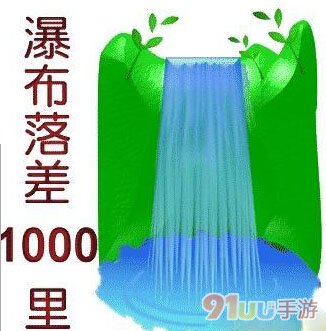 疯狂猜成语瀑布落差1000里答案是什么呢